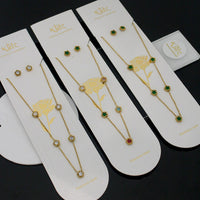 Klitz Trendy  Crystal Stone Necklace Set ( 1Piece Only)