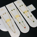 Klitz Trendy  Crystal Stone Necklace Set ( 1Piece Only)