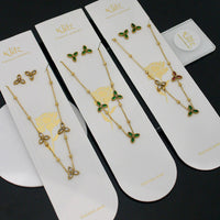 Klitz Trendy  Crystal Stone Necklace Set ( 1Piece Only)