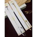 Klitz Premium Quality Shimmer Crystal Adjustable Chain Bracelet