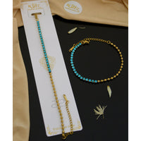 Klitz Premium Quality Shimmer Austrian Adjustable Chain Bracelet (1 Piece Only) (Assorted Desing)