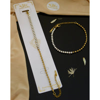 Klitz Premium Quality Shimmer Austrian Adjustable Chain Bracelet (1 Piece Only) (Assorted Desing)