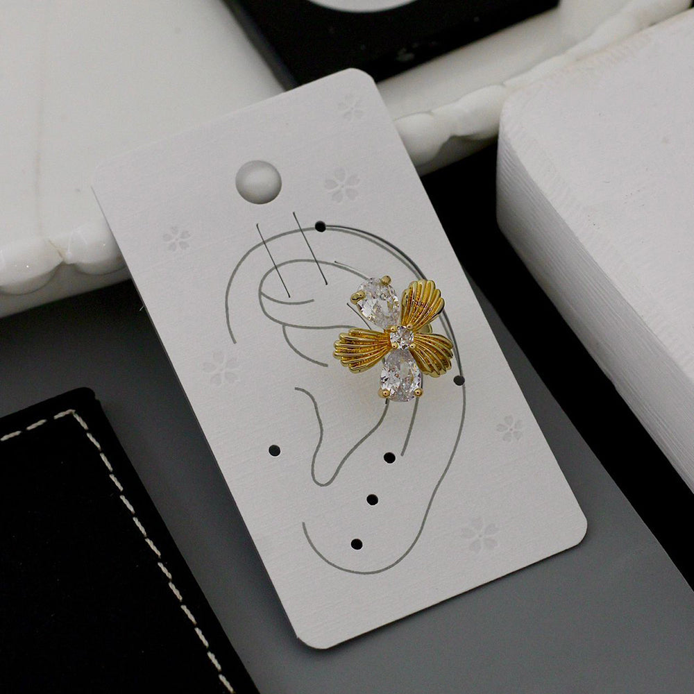 Klitz Premium Crystal Stone Earcuff Earrings