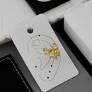 Klitz Sparkling Crystal Stone Bow Shape Earcuff Earrings