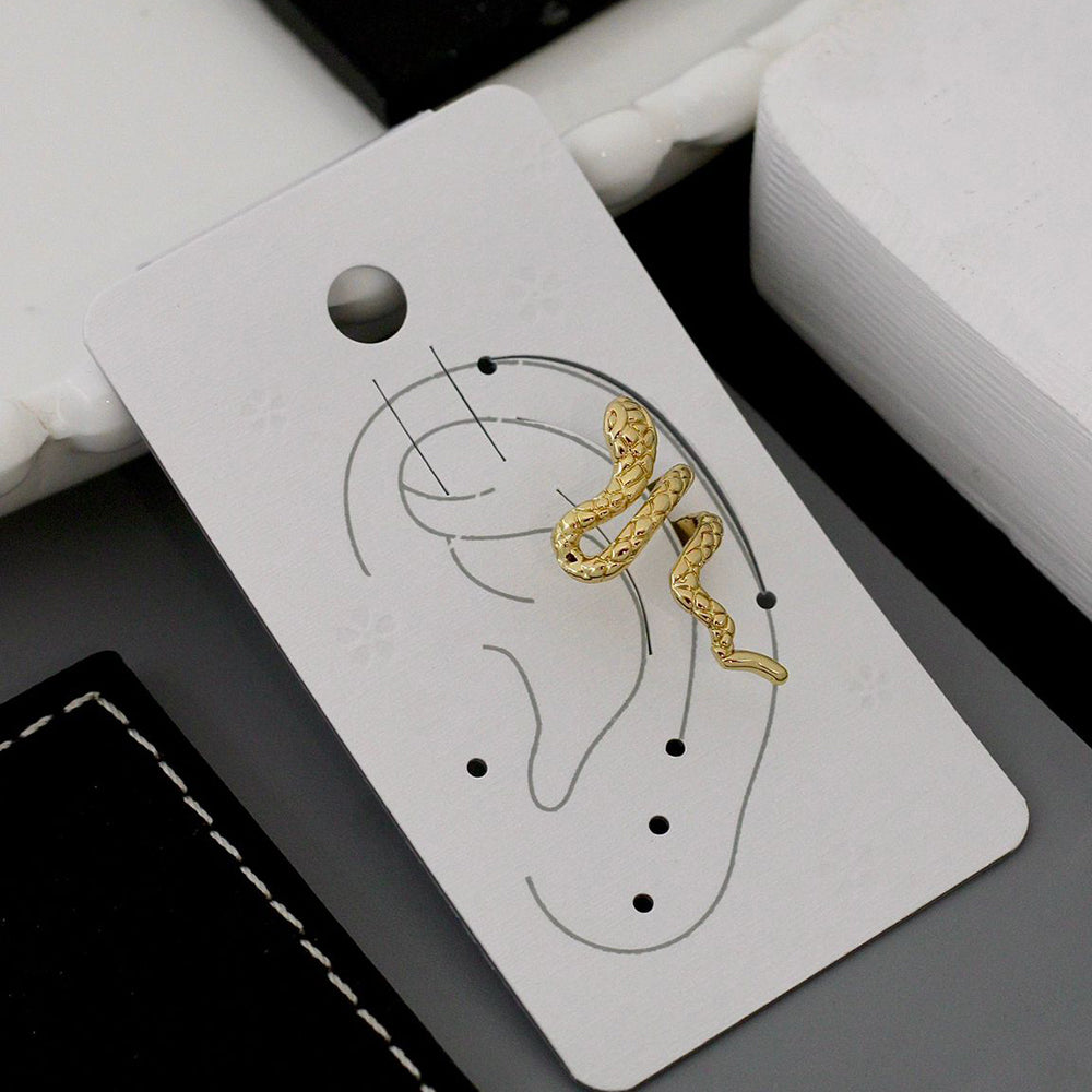 Klitz Bold Serpent Shape Earcuff Earrings