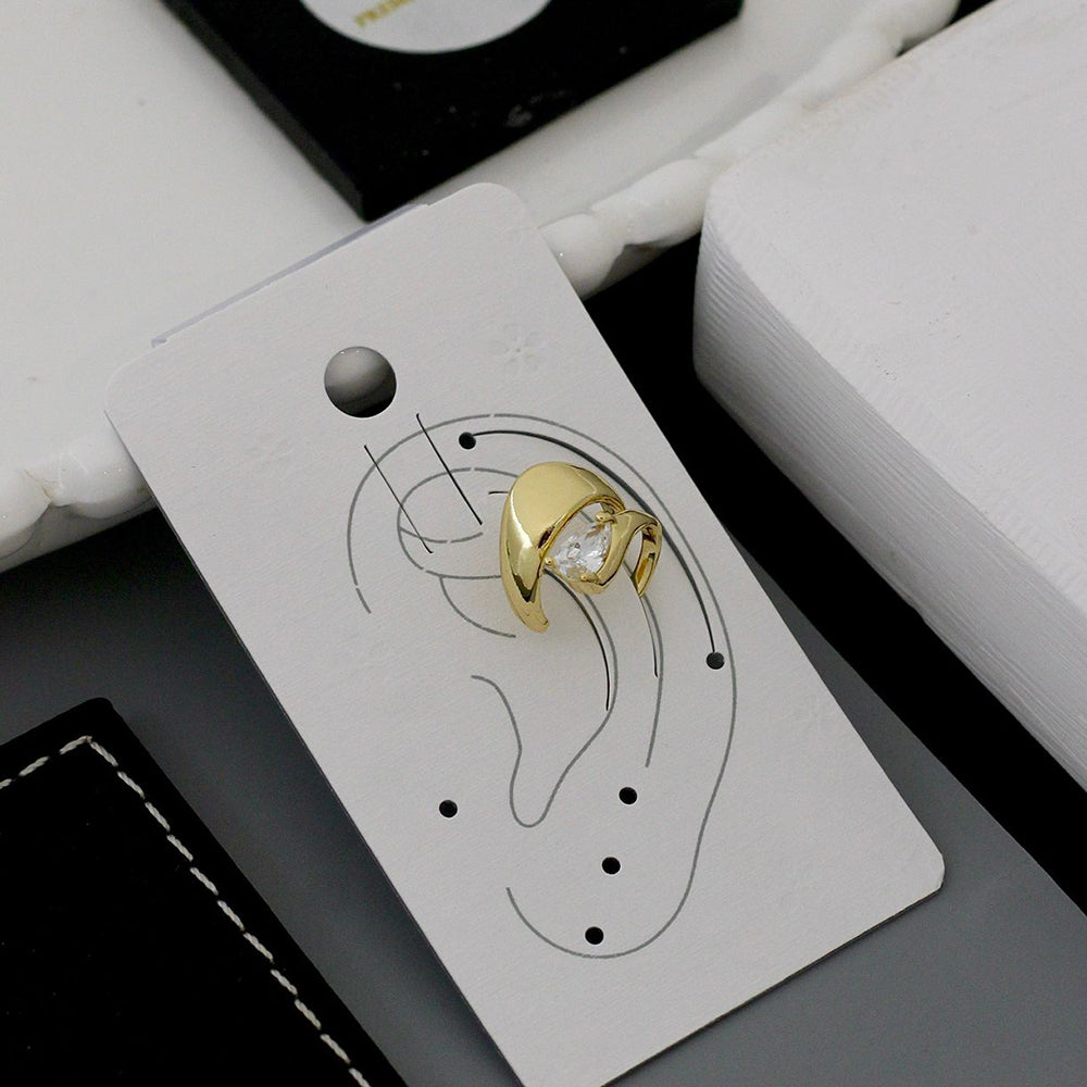 Klitz Premium Crystal Stone Earcuff Earrings