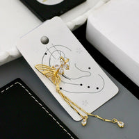 Klitz Premium Crystal Stone Butterfly Earcuff Earrings