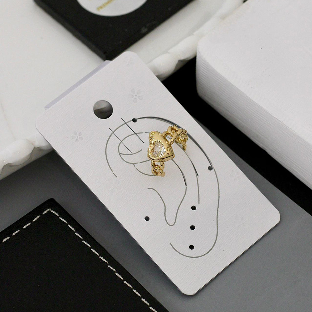 Klitz Premium Crystal Stone Earcuff Earrings