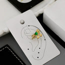 Klitz Sparkling Crystal Stone Bow Shape Earcuff Earrings