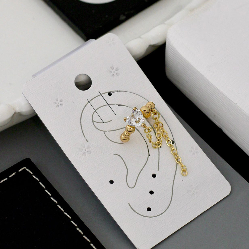 Klitz Premium Crystal Stone Earcuff Earrings