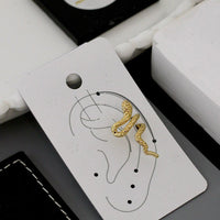 Klitz Bold Serpent Shape Earcuff Earrings