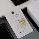 Klitz Sparkling Crystal Stone Bow Shape Earcuff Earrings