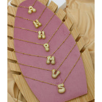 Klitz Dazzling Letter Pendant Daily Wear Necklace 