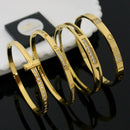 Klitz Classic Austrian Stone Openable Bracelet for Daily Wear