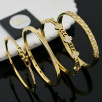 Klitz Classic Austrian Stone Openable Bracelet for Daily Wear