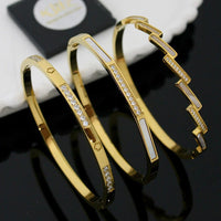 Klitz Classic Austrian Stone Openable Bracelet for Daily Wear