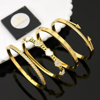 Klitz Classic Austrian Stone Openable Bracelet for Daily Wear