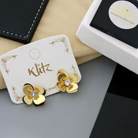 Klitz Sparkling Crystal Stone Studs Earrings