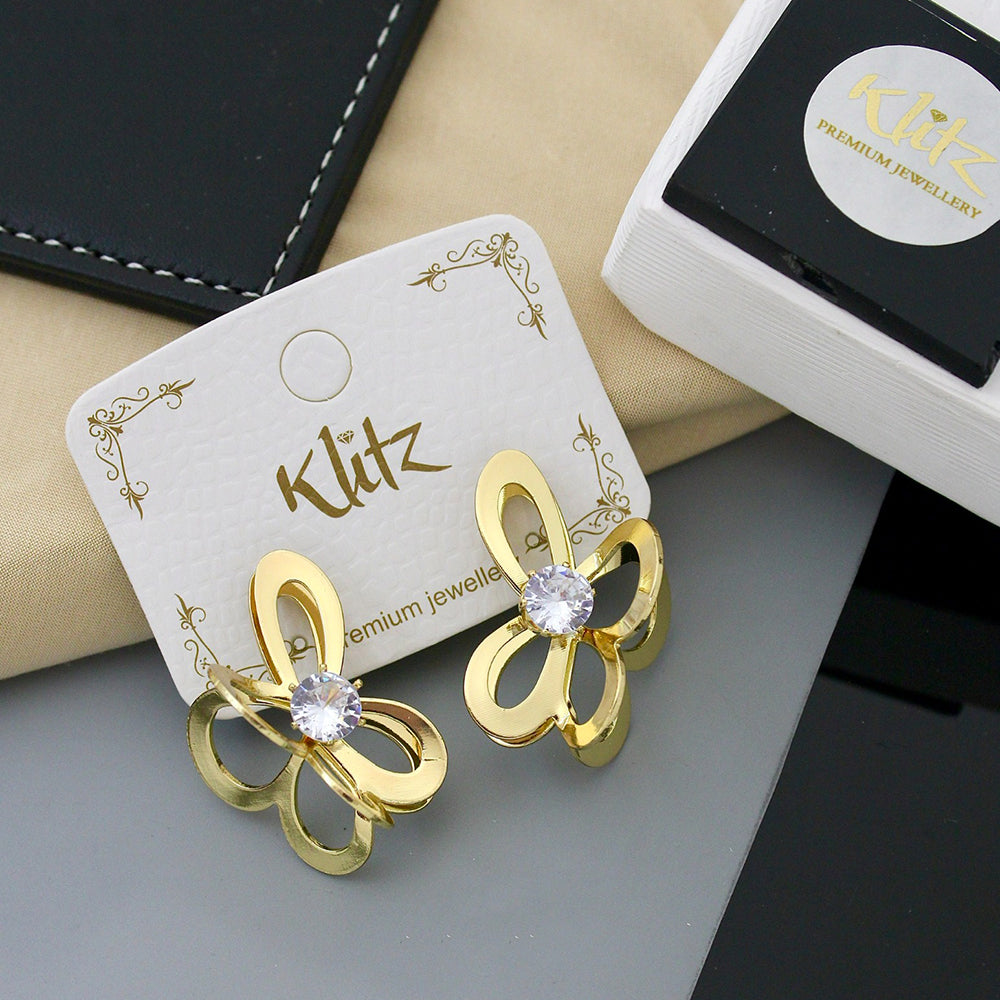 Klitz Sparkling Crystal Stone Studs Earrings