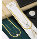 Klitz Crystal Modern Minimal Snake Chain Necklace  ( 1 Piece Only)