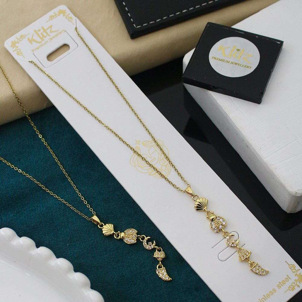 Klitz Sparkling Austrian Stone Necklace  ( 1 Piece Only)