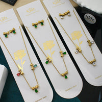 Klitz Sparkling Crystal Stone Necklace  ( 1 Piece Only)