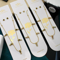 Klitz Sparkling Crystal Stone Necklace  ( 1 Piece Only)