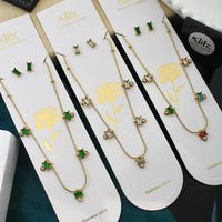 Klitz Sparkling Crystal Stone Necklace  ( 1 Piece Only)