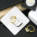 Klitz Glam Finger Ring 