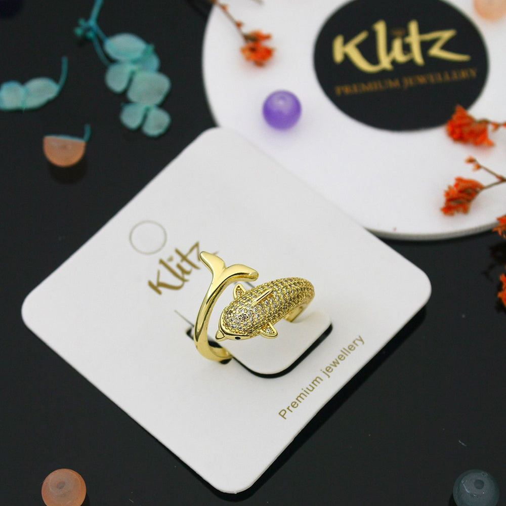 Klitz Glam Austrian Stone Finger Ring