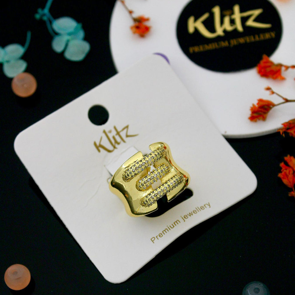 Klitz Glam Austrian Stone Finger Ring