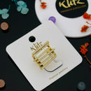 Klitz Glam Austrian Stone Finger Ring