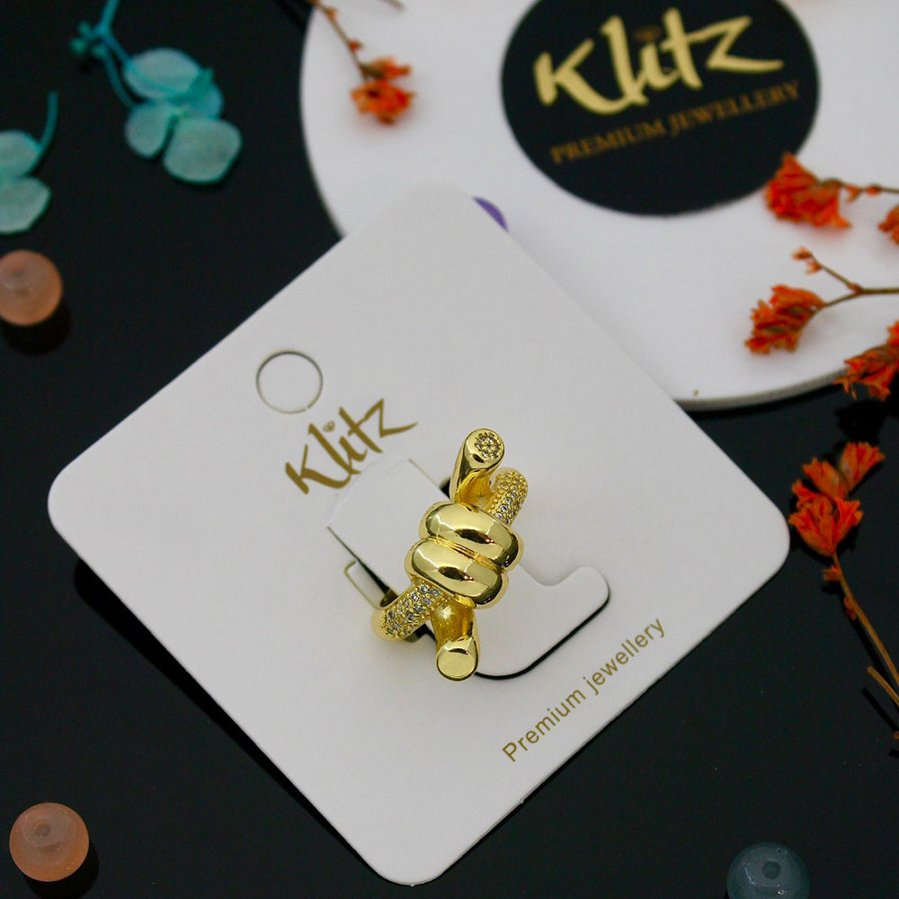 Klitz Glam Austrian Stone Finger Ring