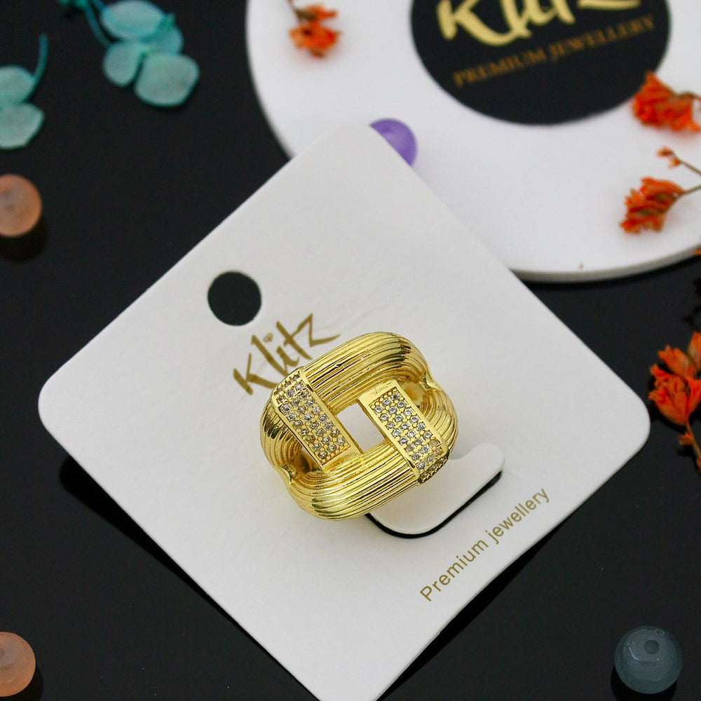 Klitz Glam Austrian Stone Finger Ring