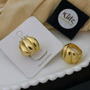 Klitz Minimalist Glossy Gold Statement Ring