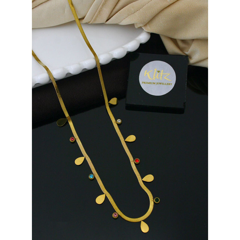 Klitz Classic Austrian Stone Snake Chain Necklace