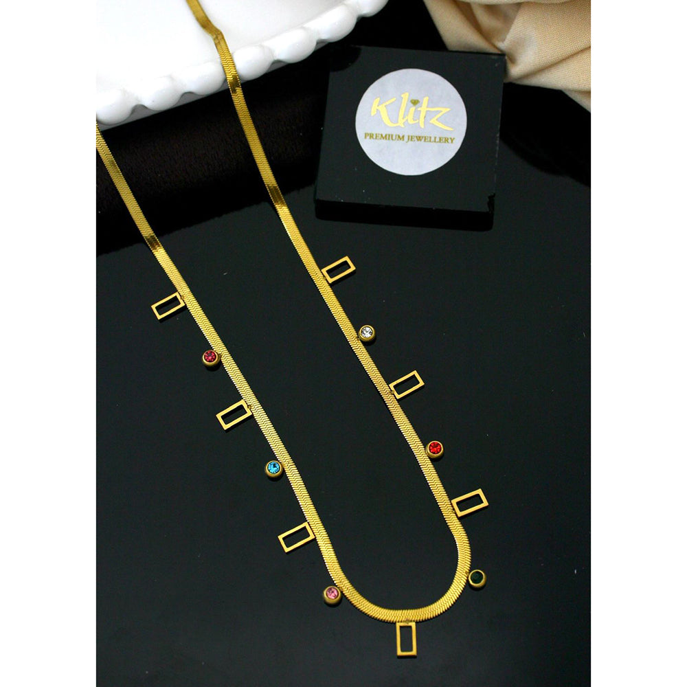 Klitz Classic Austrian Stone Snake Chain Necklace