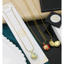 litz Premium Floral Enamel Locket Necklace