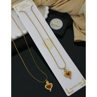 Klitz Forever Love Heart Austrian Stone Necklace