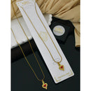 Klitz Forever Love Heart Austrian Stone Necklace