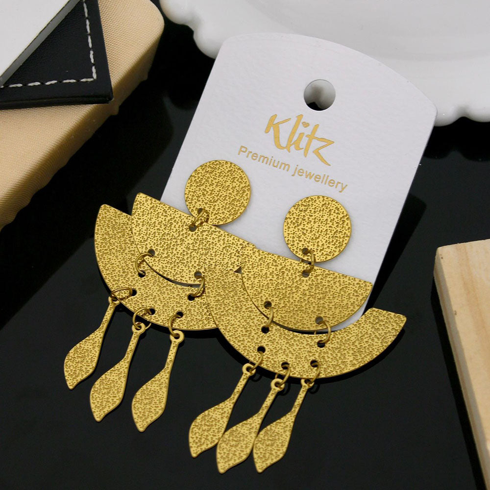 Klitz Stylish Stainless Steel Dangler Earrings