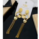 Klitz Stylish Stainless Steel Chain Dangler Earrings