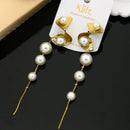 Klitz Stylish Stainless Steel Beads Dangler Earrings