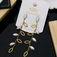 Klitz Stylish Stainless Steel Beads Dangler Earrings