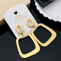 Klitz Stylish Stainless Steel Dangler Earrings