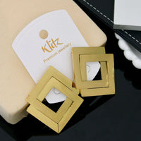 Klitz Stylish Stainless Steel Dangler Earrings