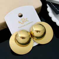 Klitz Stylish Stainless Steel Dangler Earrings