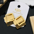 Klitz Stylish Stainless Steel Dangler Earrings