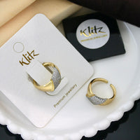 Klitz Sparkling Austrian Stone Cocktail Ring