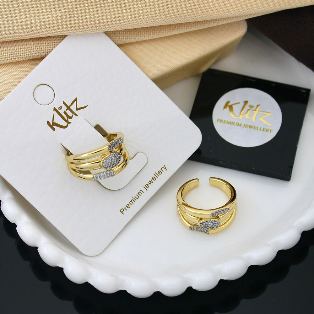 Klitz Sparkling Austrian Stone Cocktail Ring